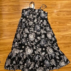Brand new with tags black floral Sakura midi dress